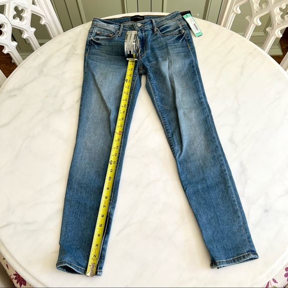 Black Orchid Jude Zipper Detail Skinny Jean Indigo Sz 26 - Picture 10 of 13